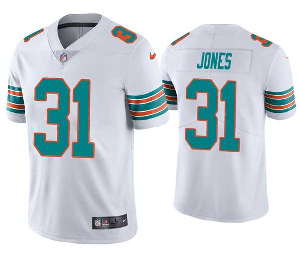 Men & Women & Youth Miami Dolphins #31 Byron Jones 2020 White Vapor Limited Stitched Jersey->miami dolphins->NFL Jersey